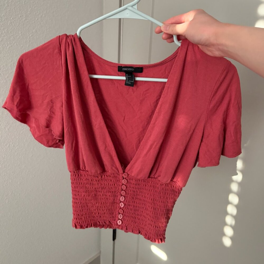 Forever 21 Pink Crop Top